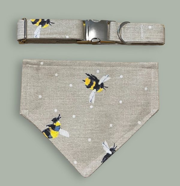 Bandana & Collar with bee material